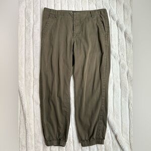 Kut from the Kloth Green Khaki Joggers, Size 14